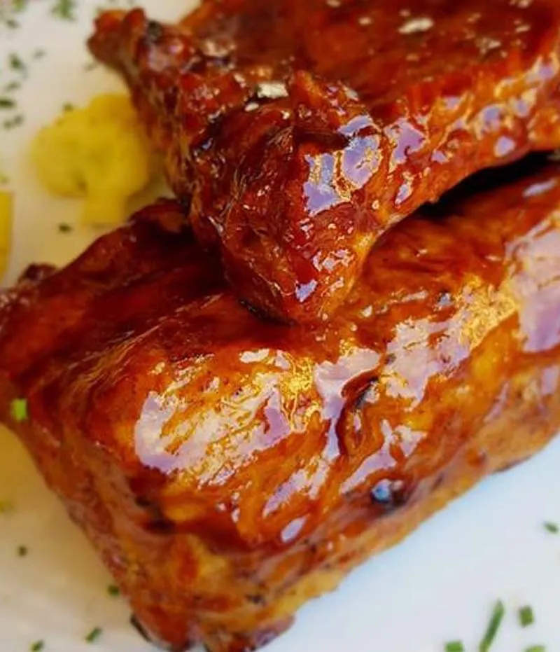 Costillas de cerdo glaseadas