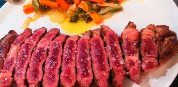 Entrecot de vaca a la brasa